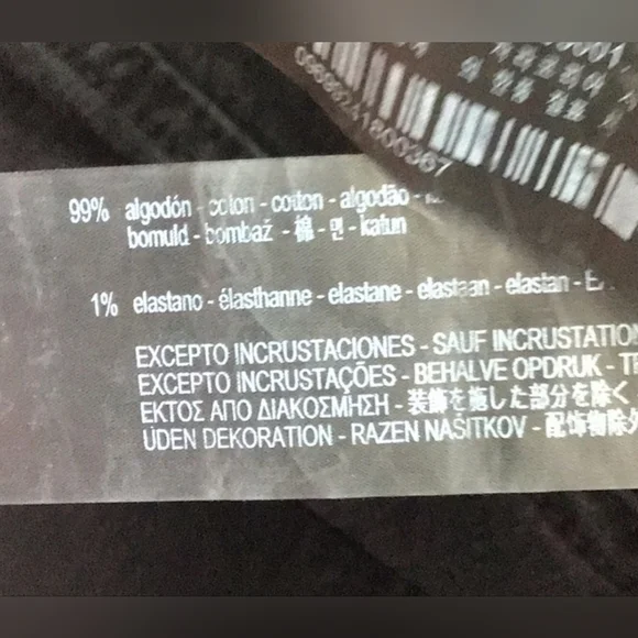 Zara Denim with Embroidered flower and Beads Jeans Size 6 - Picture 12 of 16